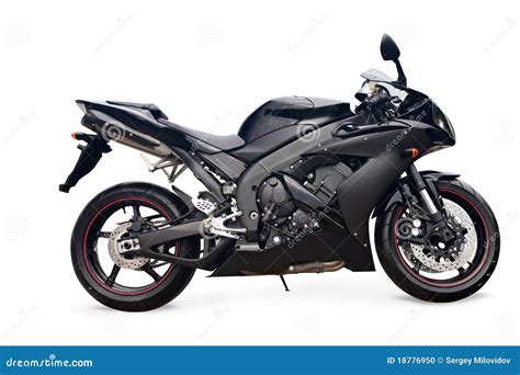 black sport bike stock photo image