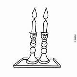 Candles Shabbos Waldereducation sketch template