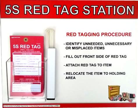 red tag station business plan template visual management health