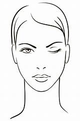 Maquillar Rostros Face Rostro Caras Boceto Cara Shiatsu Qigong Aprender Tipos sketch template