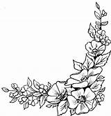Corner Flower Flowers Drawing Border Drawings Rubber Paintingvalley Stamps Stamp Getdrawings sketch template