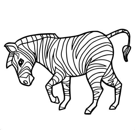zebra coloring pages coloringbay