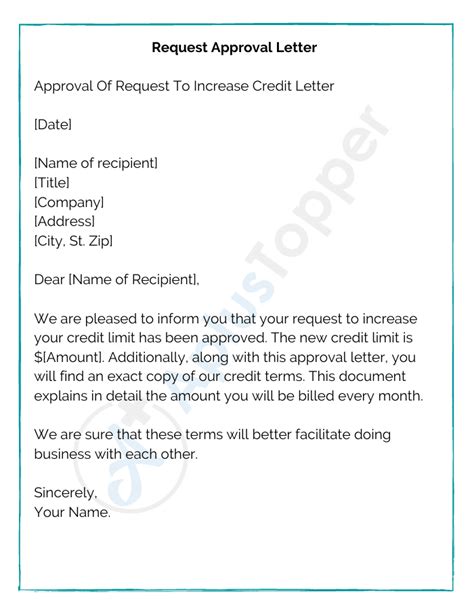 approval letter samples format sample    write