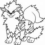 Arcanine Coloring4free Sheets 2306 sketch template
