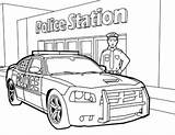 Colouring Printable Police Officer Drawing Book sketch template