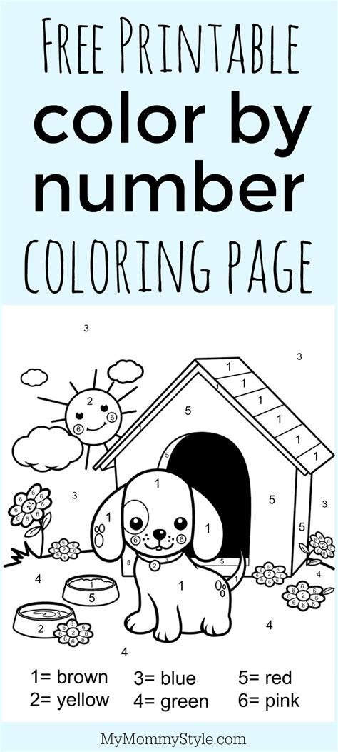 color  number printable fun  coloring color  number coloring