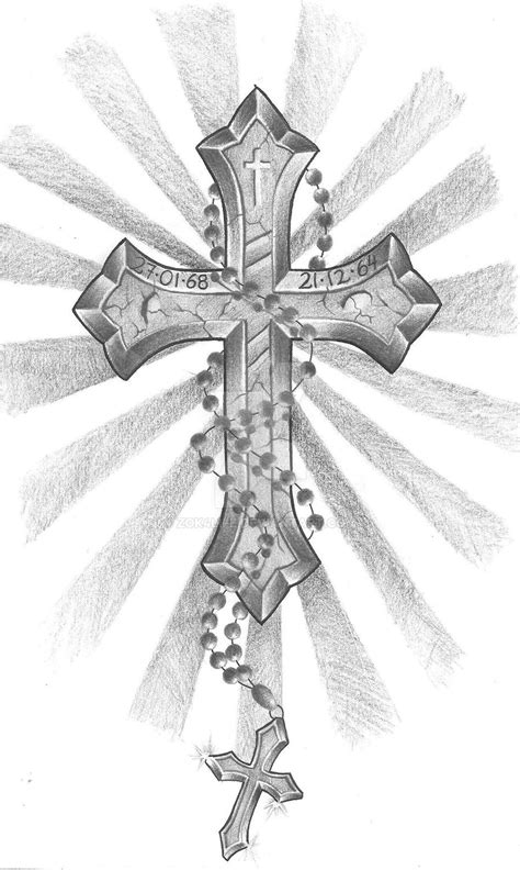 cross rosary  zoklife  deviantart