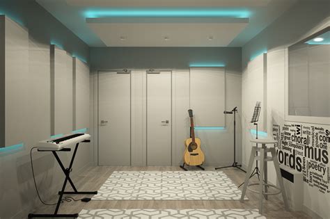 interior design   recording studio  miami  behance