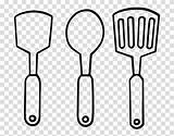 Spatula Coloring Kitchen Drawing Utensil Clipart Spatulas Book Background Transparent Coloringcrew Hiclipart sketch template