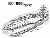 Coloring Carrier Aircraft Pages Ship Cvn Bush Template sketch template