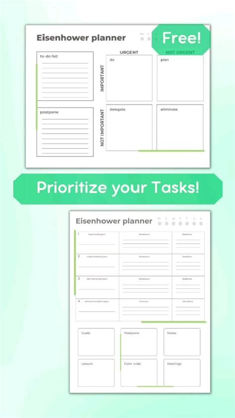 study planner printable pack printable templates
