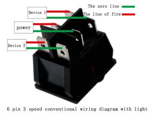 pin rocker switch wiring diagram wiring digital  schematic