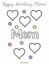 Birthday Happy Mom Coloring Cursive Built California Usa sketch template