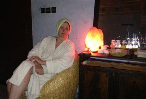 enjoying a scrub and massage in a hammam in agadir morocco heather on her travels
