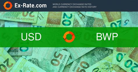 dollars usd  p bwp    foreign exchange rate  today