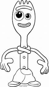 Coloring Pages Forky Popular sketch template
