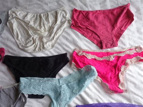 various worn panties 70 for the lot for sale from london england