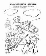 Coloring Washington George Pages War Revolution Revolutionary American Kids Printables Army Sheets Soldier Print Drawing Color Rush Gold History Usa sketch template