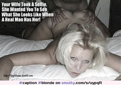 blonde wife caption