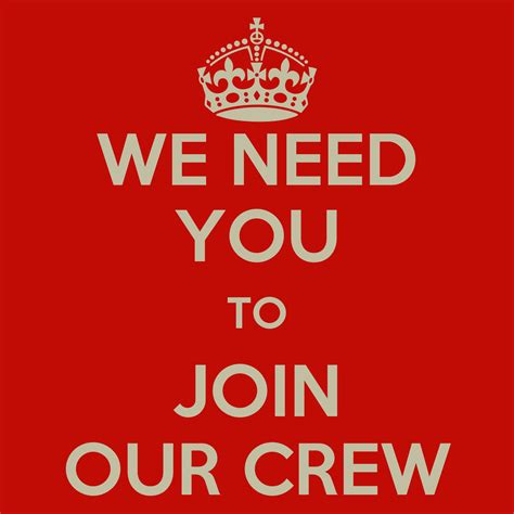 join  crew poster mike  calm  matic