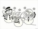 Coloring Snowman Christmas Pages Snowmen Three Kids Santa Printable Color Printables Letters Nieve Sheets Colouring Snow Cute Fun Muñeco Recipes sketch template