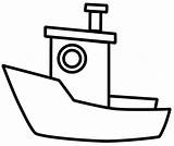 Boat Outline Drawing Simple Clipartmag sketch template