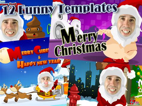 funny christmas card photoshop templates  images photoshop
