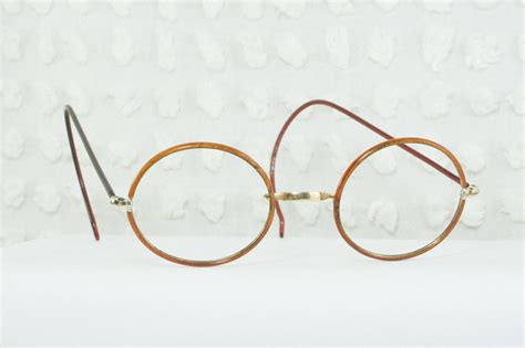 30s eyeglasses 1930s round glasses celluloid covered by diaeyewear