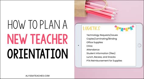 plan  amazing  teacher orientation alyssa teaches