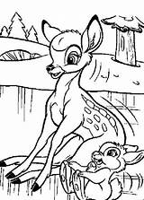 Bambi Thumper Pages Coloring Getcolorings Getdrawings sketch template