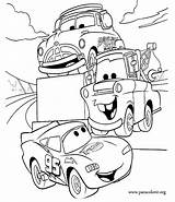 Coloring Mcqueen Lightning Pages Cars Movie Mater Popular sketch template