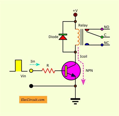 drive relay  digital circuit eleccircuitcom