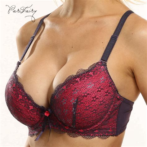 Parifairy Sexy Womens Fashion Thick 3 4 Cup Padded Bra Underwire Push