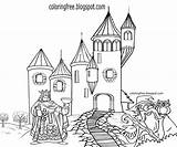 Castle Coloring Pages Adults Kids Getcolorings Print Printable Color sketch template