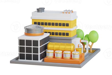 illustration  oil refinery building oil refinery plant  tankers  crude oil