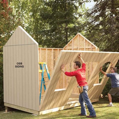 diy storage shed building tips  family handyman