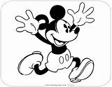 Mickey Classic Coloring Mouse Pages Running Disneyclips Funstuff sketch template