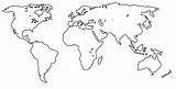 Weltkarte Countries sketch template