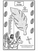Palm Sunday Coloring Pages Craft Search Word Passion Activities Easter Year Lord Crafts School Bible Kids Children Catholic Church Lessons sketch template