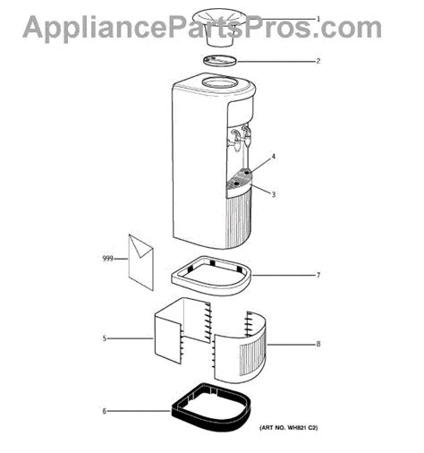 parts  ge gxcfe hot cold water dispenser parts appliancepartsproscom