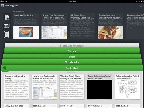review evernote   ios improves user interface note organization macworld