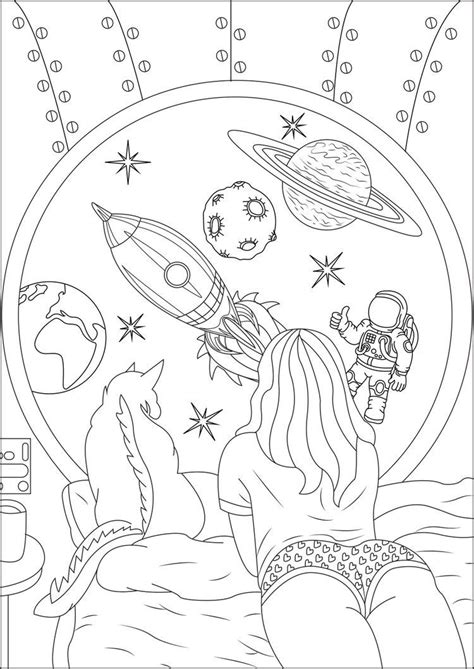 art space coloring pages detailed coloring pages  adult coloring