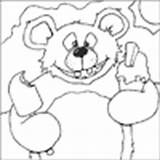 Loose Bears Tooth Template Coloring sketch template
