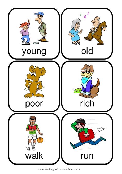 word preschoolers yahoo image search results opposites worksheet