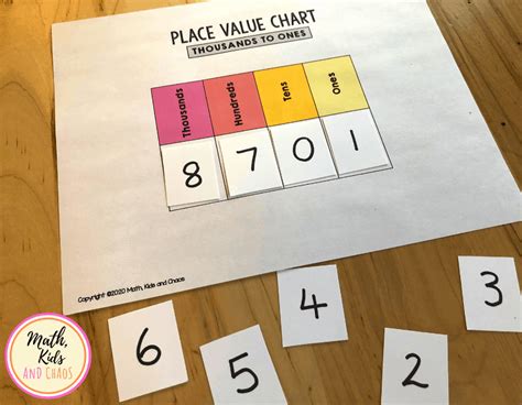 printable place  chart  activities   math kids