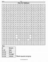 Multiplication Colornumber Coloringsquared Pixel Squared Hulk Maths sketch template