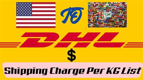 dhl usa  world  country shipping cost  kg dhl courier service usa dhl charges