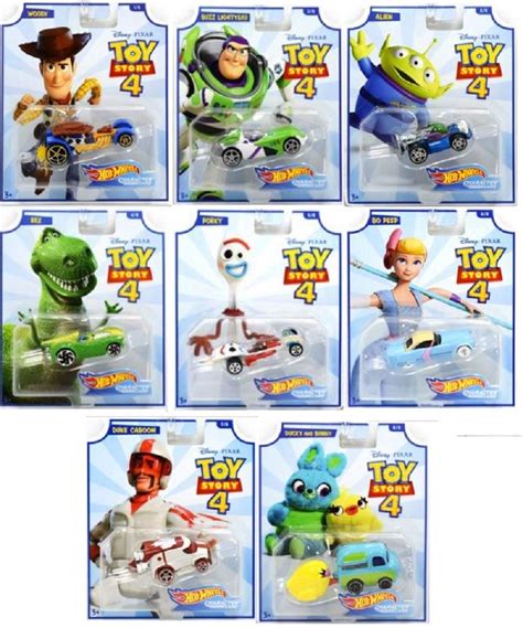 Hot Wheels Toy Story 4 Complete Set Of 8 Collectible