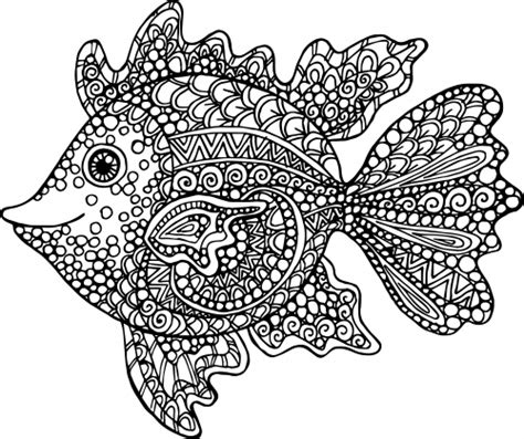 exotic fish coloring page kidspressmagazinecom