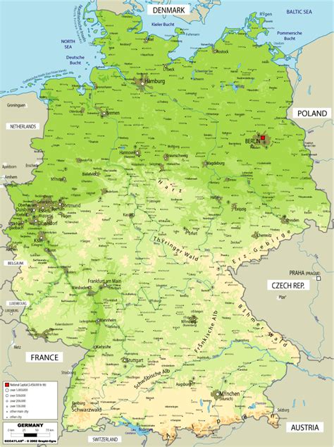 geography germany map